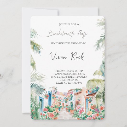 Laatste feest voor de trouw bachelorette-bash kaart (Voorkant)