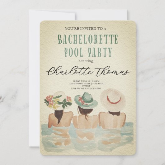 Laatste feest voor de trouw bachelorette-bash kaart (Voorkant)