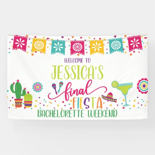 Laatste Fiesta Bachelorette Party Banner (Horizontaal)