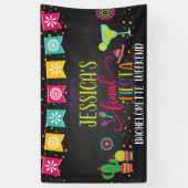 Laatste Fiesta Bachelorette Party Banner - Zwart (Verticaal)