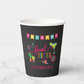 Laatste Fiesta Bachelorette Party Paper Cup - BLK Papieren Bekers (Achterkant)