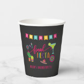 Laatste Fiesta Bachelorette Party Paper Cup - BLK Papieren Bekers (Voorkant)