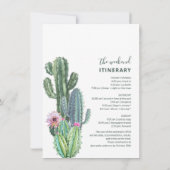Laatste Fiesta Bachelorette Weekend Cactus Route Kaart (Achterkant)