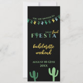Laatste Fiesta Cactus Bachelorette Weekend Route Kaart (Voorkant)