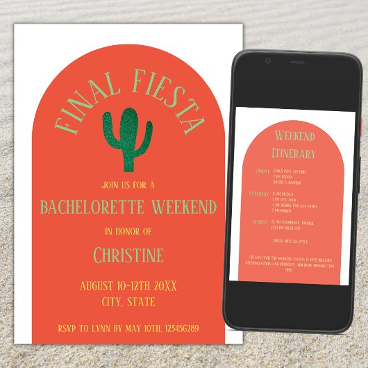 Laatste Fiesta Cactus Bachelorette Weekend Route Kaart