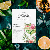 Laatste Fiesta Margarita Floral Vrijgezellenfeest Kaart