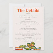 Laatste Fiesta Margaritas Bachelorette Weekend Kaart (Achterkant)