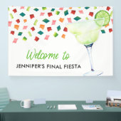 Laatste Fiesta Vrijgezellenfeest Party Welkom Spandoek (Beurs)