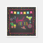 Laatste Fiesta vrijgezellenfeest servet (Voorkant)