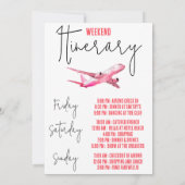 Laatste Flamingle, Flamingo Bachelorette Weekend Kaart (Achterkant)