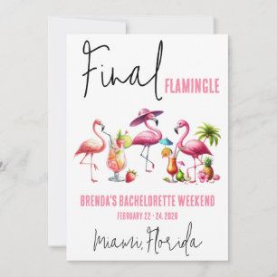 Laatste Flamingle, Flamingo Bachelorette Weekend Kaart