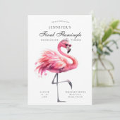 Laatste Flamingle Grappige Bachelorette Party Rout Kaart (Staand voorkant)