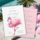 Laatste Flamingle Schattige Funny Bachelorette Rou Kaart