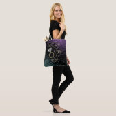 Laatste Fling Bachelorette - Paars en Blauwgroen Tote Bag (Op model)