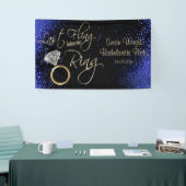 Laatste Fling Bachelorette Party - Blauw Spandoek (Beurs)