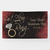 Laatste Fling Bachelorette Party - Rood Spandoek (Horizontaal)