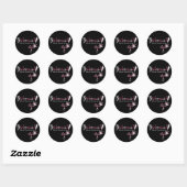 Laatste Fling Bridesmaid Ronde Sticker (Vel)
