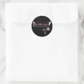 Laatste Fling Bridesmaid Ronde Sticker (Tas)
