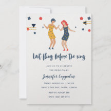 Laatste Fling Girl's dansende vrijgezellenfeest