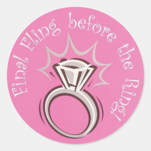 Laatste Fling Sticker (Voorkant)