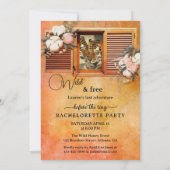 Laatste Fling Tiger Bachelorette Party Kaart (Achterkant)