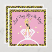 Laatste Fling vóór de Uitnodiging van de Bachelore (Voorkant / Achterkant)