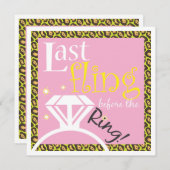 Laatste Fling vóór de Uitnodiging van de Bachelore (Voorkant / Achterkant)