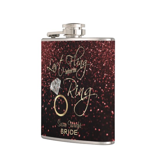 Laatste Fling voor Ring - Rood Heupfles (Links)