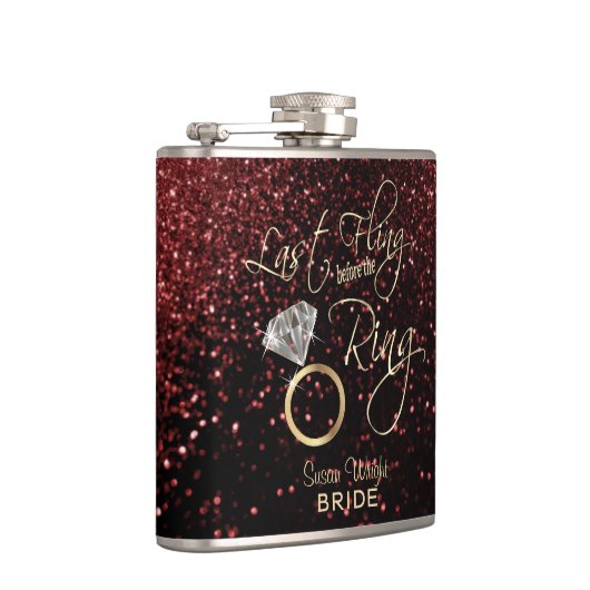 Laatste Fling voor Ring - Rood Heupfles (Rechts)