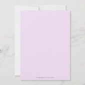 Laatste Fling Zebra Bachelorette Invitation (paars Kaart (Achterkant)