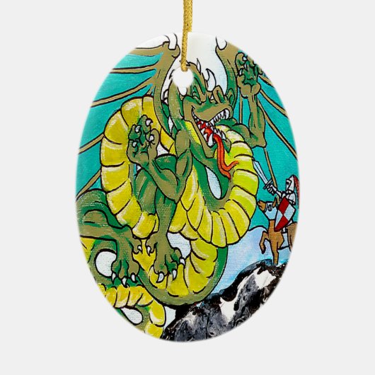 laatste gevecht (verticaal) keramisch ornament (Voorkant)