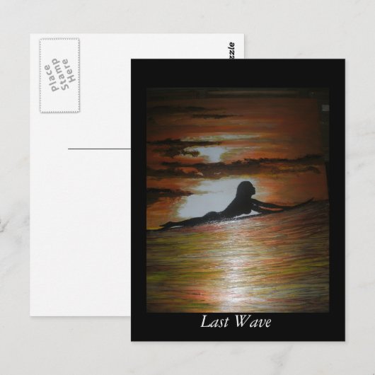 Laatste golf briefkaart (Voorkant / Achterkant)