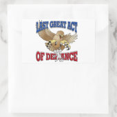 Laatste Grote Defensie Rechthoekige Sticker (Tas)