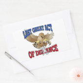 Laatste Grote Defensie Rechthoekige Sticker (Envelop)