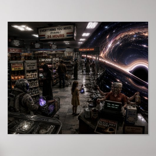 Laatste halte voor de horizon poster (Voorkant)