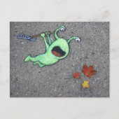 laatste herfstbladeren briefkaart (Voorkant)