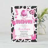 Laatste Hoedown Bachelorette/Bridal Shower Uitnodi Kaart (Staand voorkant)