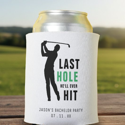 Laatste Hole Golf Swing Bachelor Party Wit Blikjeskoeler