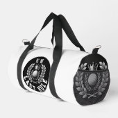 Laatste Hole Zwart & Wit Monogram Wapen Plunjezak (Rechterhoek)