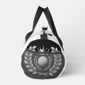 Laatste Hole Zwart & Wit Monogram Wapenschild Plunjezak (Rechts)