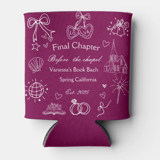 Laatste hoofdstuk voor de Chapel Book Bachelorette Blikjeskoeler (Voorkant)