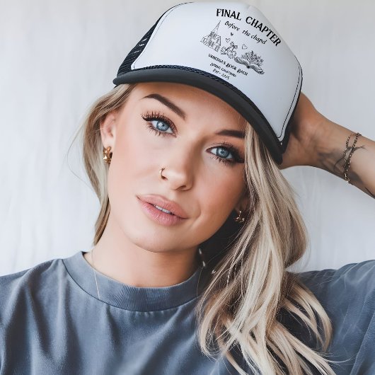 Laatste hoofdstuk voor de Chapel Book Bachelorette Trucker Pet