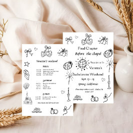 Laatste hoofdstuk voor de kapel Boek Bachelorette Kaart