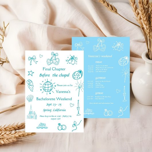 Laatste hoofdstuk voor de kapel Boek Bachelorette Kaart