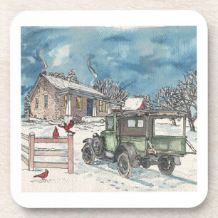 Laatste houtlevering bier onderzetter