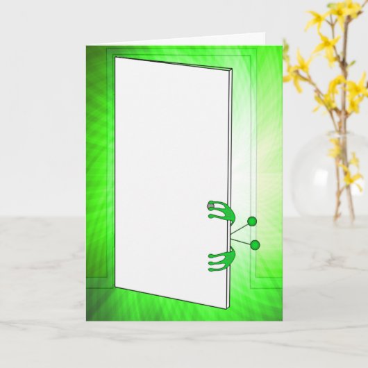 Laatste in de ruimte kaart (Gele Bloem)