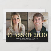 Laatste jaar Uitnodiging om Afstuderen bewerken (Voorkant)