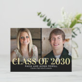 Laatste jaar Uitnodiging om Afstuderen bewerken (Staand voorkant)