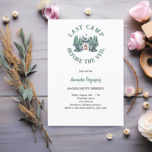 Laatste kamp voor het sluier vrijgezellenweekend kaart