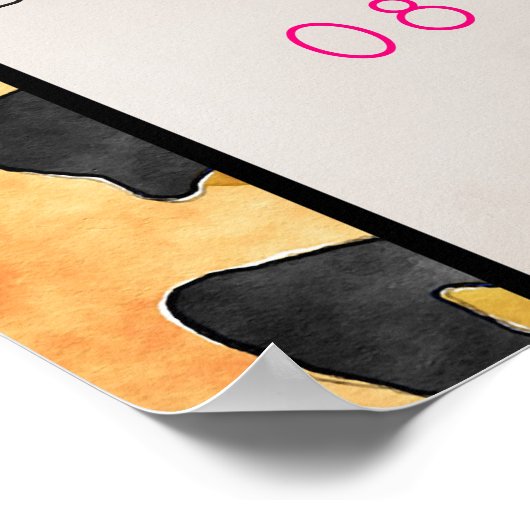 Laatste keer dat je voor de ringing Wilde drukband Poster (Hoek)